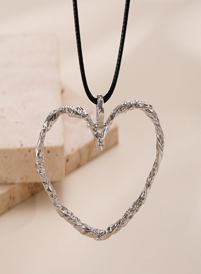 JAVARNV Chunky Gold Necklace Heart Necklace Boho Necklaces Beads Chain Necklaces Trendy Jewelry Christmas Gift for Women - Image 4